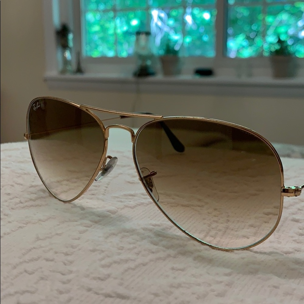 Ray Ban Aviator Gradient Sunglasses (Large)